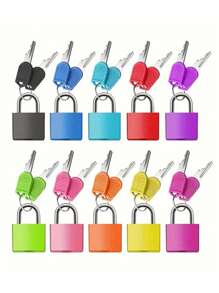 2 piezas Candado de equipaje mini multicolor (Negro+Rosa) Candado de carcasa de plástico colorido de aleación de zinc, candado pequeño con llave para equipaje, mochila, candado de casillero del gimnasio, candado de maleta, juego de emparejamiento en el aula, etc., candado de maleta con llave, artículo imprescindible para volver al colegio, artículo imprescindible para el cartero, artículo de viaje esencial para vacaciones, accesorios de casillero para la escuela