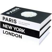 Decorative Books Coffee Table Decor,3 Pieces Stylish Books Of Room Decor Aesthetic,Home Decor,Stacked Book Decor - Shelf,Entryway,Console Table,Fireplace Mantel Decor