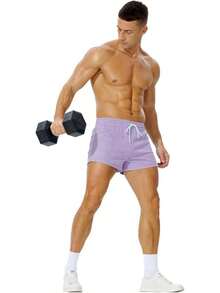 Shorts de entrenamiento para hombres con tiro de 3 pulgadas - Violeta claro - Ver 10