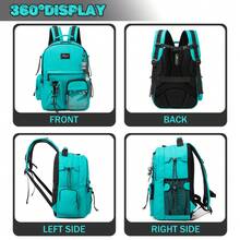 3 件套背包套装 酷炫校园运动背包 适合青少年男孩背包 带午餐袋 铅笔盒 非常适合旅行