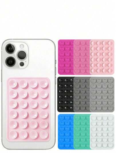 4 buc/3 buc mâner de telefon din silicon, suport de telefon anti-alunecare din silicon, suport autoadeziv pentru husă de telefon, accesoriu hands-free pentru selfie-uri și video, accesorii multifuncționale pentru telefon compatibile cu toate modelele 2 buc/1 buc