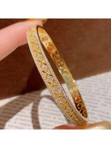 1 件古法花窗手链百搭轻奢高端小众设计精美手链