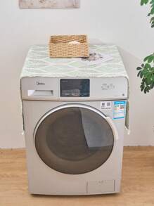 1/2 piezas Funda de tela moderna y minimalista de estilo nórdico para electrodomésticos, con estampado geométrico en forma de diamante en color azul, apta para decoración del hogar, microondas y electrodomésticos de cocina