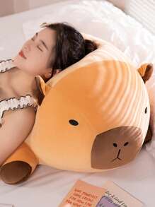 Soft Posing Capybara Plush Toy - Super Soft Non-Allergenic Polyester Stuffed Animal, Cute And Lifelike Design, And Cuddly For Kids, Adults And Pet Lovers / Gift For Kids Halloween Christmas (15 Inch / 40 Cm)