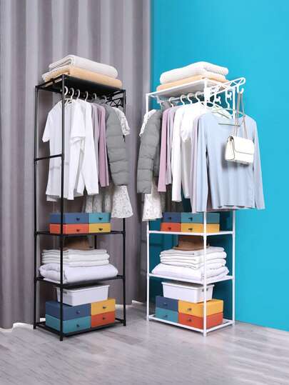 1 ชิ้น ราวแขวนเสื้อโค้ทแบบตั้งพื้นสำหรับห้องนอน, ราวตากผ้าอเนกประสงค์สำหรับใช้ในบ้าน, ราวแขวนเสื้อผ้าประหยัดพื้นที่และใช้งานได้หลากหลาย เหมาะสำหรับห้องนอน, ห้องนั่งเล่น, ห้องซักรีด, และทางเข้า, ที่จัดระเบียบเสื้อผ้าแบบตั้งพื้นสำหรับตาก, แขวน, และจัดเก็บ, ราวแขวนแบบตั้งพื้นที่ทนทานแต่น้ำหนักเบาสำหรับการจัดระเบียบและสไตล์ในบ้านทุกวัน ดีไซน์กะทัดรัดประกอบง่ายประหยัดพื้นที่พร้อมรูปลักษณ์ทันสมัยแบบมินิมอล, เหมาะสำหรับอพาร์ตเมนต์ขนาดเล็กและหอพัก