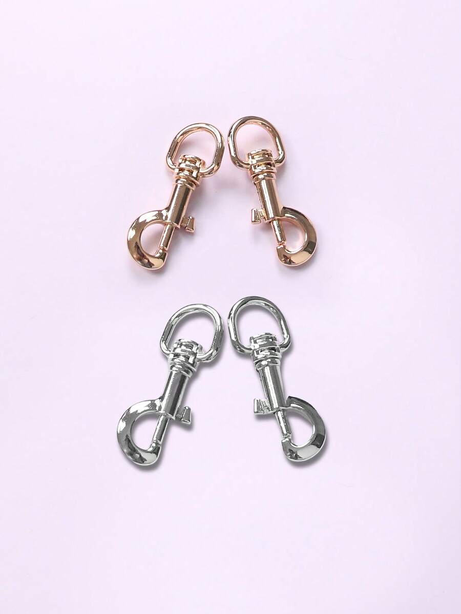 Bag Accessories Metal Dog Shape Buckle Replacement Chain Strap Clasp Bag Strap Repair Spring Clasp Travel Essentials - Gold - View 1