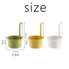 1-Pack Multi-Purpose Hanging Filter Sink Basket - Push Button Drain And Storage Design, Separate Filter, One-Second Installation, Durable Plastic Material, Kitchen And Bathroom Storage, Space Saving, Sturdy Construction, Suitable For Apartment Living