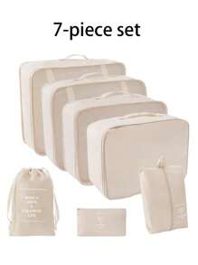 11pcs/Set Travel Organizer Bags, Multifunctional Packing Cubes, Cosmetic Case, Garment Bag, Zipper Pouch, Tote Bag, Mesh Bag, Shoe Bag, Drawstring Bag, Universal Bag, Underwear Bag, Luggage Bag, Jewelry Bag, Makeup Bag, Large Capacity, Portable, Mesh, Space Saving, For Clothes, Pants, Underwear, Toiletries, Shoes, Daily Items, Travel Storage, Multipurpose Pouches, Pants, Shoes, Jeans, Boots, Skirts, Bedroom, Organizer Bag, Home Storage