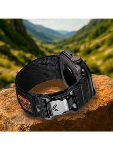 chinbersky 1 条装耐用尼龙 Apple Ultra 2 表带 49 毫米，兼容 Apple 46 毫米、45 毫米、44 毫米、42 毫米，适用于 Ultra/Ultra 2 和系列 10/9/8/7/6/5/4/3/SE，编织设计运动环带