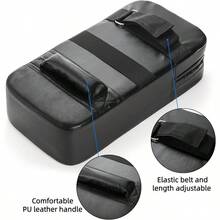 2 Pack Muay Thai Pads, Boxing Equipment Kicking Punching Shield, MMA Karate Taekwondo Training Pads For Men Women Gym - 黑色+和+紅色 - 查看 3