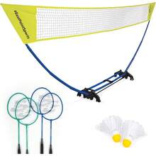 EastPoint Sports Set de bádminton de fácil instalación - Amarillo/Azul (juego estándar) - Ver 8