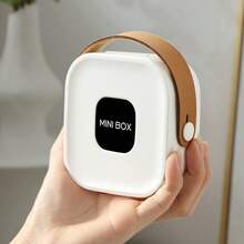 1 Jewelry Box With Mirror, Small Jewelry Box, Portable Travel Jewelry Box, Storage Box For Rings And Earrings