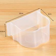 2Pcs Bird Food Bowl, Small Bowls For Cage, Bowl Food Tray Sturdy For Conures Budgie Feeding And Watering Rabbits, Hamsters And Other Small Animals, Bird Cage Feeder,Pink White.