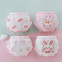 宝宝婴儿女童面包裤100%纯棉内面包裤婴儿下装男童女童三角内裤夏季可爱简约透气干爽舒适短裤