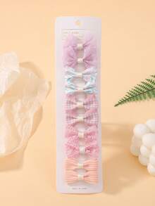 10pcs/Pack Girls Hair Clips, Full Fabric Covered Baby Hair Clips In Variety Styles, Cute & Fun Baby Hair Accessories For Daily Use And Travel - Multicolor - View 14