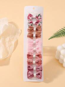 10pcs/Pack Girls Hair Clips, Full Fabric Covered Baby Hair Clips In Variety Styles, Cute & Fun Baby Hair Accessories For Daily Use And Travel - Multicolor - View 16