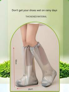 2 Stücke/Set Regenmantel + Wasserdichte Schuhüberzüge, dickerer Ganzkörper-Regenmantel für Erwachsene, unisex leicht tragbare Regenjacke, gerade geschnittene wasserdichte Schuhüberzüge, Schutz vor Staub und Regen