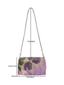 Nova moda estilo garota quente cor sólida pu tecido impermeável padrão alça de ombro trançada fivela alça de ombro bolsa quadrada de um ombro adequada para viagens, compras e deslocamento para o trabalho.
