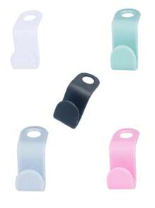 塑料免打孔衣帽钩衣橱挂袋架帽子围巾书包挂钩防走线防变形收纳衣架衣架可叠放连接钩节省空间粉色绿色白色蓝色多色可选！旅行必需品旅行配件假期暑假返校旅行颈枕