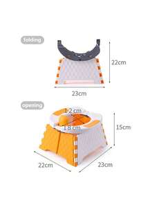 Orinal portátil para niños, inodoro plegable para entrenamiento de niños, asiento de inodoro para bebé, baño portátil para viajes en coche, orinal infantil - B56# - Ver 3