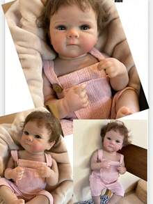 Bettie Doll head 1 and 4 圣诞装饰 1 件 18 英寸 45 厘米 Bettie 重生女孩手工制作新生婴儿娃娃 儿童生日礼物，重生娃娃，婴儿娃娃，女孩玩具，重生娃娃，婴儿娃娃，女孩玩具 - Reborn Doll - 查看 7