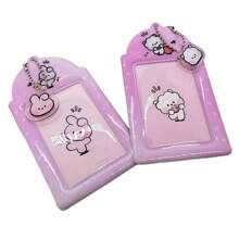 Cosplay Series Anime Figures Kawaii New Kpop BT Cartoon Popular Anime Cooky PVC Idol Card Holder Credit Id Bank Card Photocard Bus Card Meal Card Holder Key Chain A Christmas And Birthday Gift For A Friend ﻿ - Multicolor - View 5