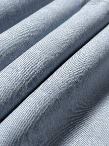 European & American Style Women Casual Versatile Stretch Fitted Light Blue Washed Denim Straight Leg Jeans, Daily Wear - Light Blue - View 9