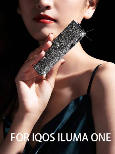 1pc Protective Case Designed For IQOS ILUMA ONE, Soft Casing Anti-Fall Vape Box Protector, Studded With 7000-8000 Rhinestones For Luxury Lambert Reflective Effect, Suitable As Gift For Mom, Girlfriend, Boyfriend, Cigarette Case, Smoking Accessories, Back To School Supplies, Vapes To Use, Cigarette Storage, Vapes Smoking, Cigarette Holder Case, Funda Iqos, Iqos Cases, Sigaretta Elettronica, Sigaretten Doos