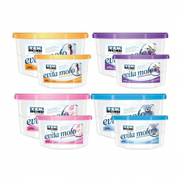 EVITA MOFO DESUMIDIFICADOR DE ARMARIO TEKBOND 100G - LAVANDA, KIDS, FLORAL E NEUTRO