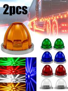2 件西瓜皮卡 LED 灯，卡车侧灯，指示灯，侧灯，LED 灯，卡车零件，船舶信号灯，12-24V 宽度指示灯，适用于皮卡、拖车、卡车、巴士、露营车、房车