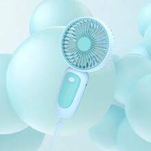 1 件男女通用情侣撞色项链风扇，便携式迷你 5 叶 USB 可充电冷却风扇，适合夏季户外旅行、海滩、运动、办公室、学校、泳池派对、日常生活 - 彩色 - 查看 14