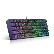 CHANGXIE 60% Gaming Keyboard, Numeric Keypad And Mouse Set. The Mini-Gaming Keyboard Has 61 Keys With True RGB Backlighting. The Detachable TYPE-C Cable Is Suitable For PC/ Gamers, Typists, Travelers And Business Travelers. It Is Convenient To Carry