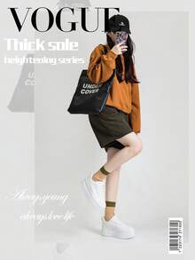 [Giao hàng nhanh][Dòng sản phẩm đế dày tăng chiều cao] Giày thể thao nữ màu trắng, giày đế xuồng tăng chiều cao 6cm, nhẹ và thoải mái, kiểu dáng mới, giày casual cho nữ, có thể phối với quần, phù hợp cho tiệc tùng, đẹp và dễ thương, trang phục thoải mái cho kỳ nghỉ. - trắng - Xem 2