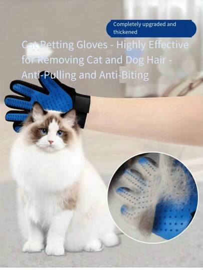Pet Grooming Gloves, Hair Removal Cat Comb, Gentle Hair Removal Brush Gloves, Hair Removal Comb, Pet Cat Supplies To Remove Floating Hair, Hair Brushing Artifact. This Hair Removal Brush Is Suitable For Dogs, Cats, And Horses, Whether They Have Long Or Short Hair.