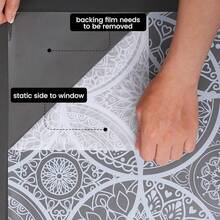 EstiloTendenciaDKTIE - PelíCula De Privacidad Boho Chic Para Ventanas Con Herramientas De InstalacióN, Suaviza La Luz, Reduce Los Rayos UV, PelíCula Decorativa Tipo Vidriera Para TeñIr Ventanas Para El Hogar, 17.7 XCalidad PremiumVersióN Mejorada - Blanco puro - Ver 8