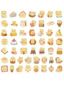 Butterbear Sticker Internet Celebrity Bear Cartoon Anime Figure Butter Bear Little Bear Image Stickers Manual DIY Puzzle Paster Mini-Game Waterproof Sticker Festival Gifts Party Gifts A Birthday Present Luggage Notebook Computer Mobile Phone Decoration Sticker New HOT Figures Water Bottle Stickers Games