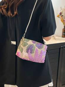 Nova moda estilo garota quente cor sólida pu tecido impermeável padrão alça de ombro trançada fivela alça de ombro bolsa quadrada de um ombro adequada para viagens, compras e deslocamento para o trabalho.