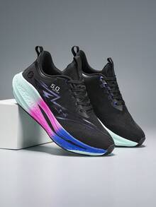 Giày chạy bộ chuyên nghiệp đế dày siêu nhẹ cho cặp đôi, giày thể thao ngoài trời thời trang - 3009 Màu đen - Xem 6