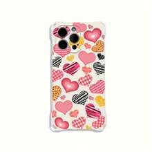 Funda para teléfono 1 pieza Una elegante correa para el hombro tipo bandolera, patrón Correa para el hombro tipo bandolera Correa de mano anticaída de cuatro esquinas Funda protectora para teléfono móvil Puede colgarse hacia atrás Funda para teléfono móvil suave adecuada para la serie 12 13 14 15 16 Pro Pro Plus - - Colores mixtos 1 - Ver 4