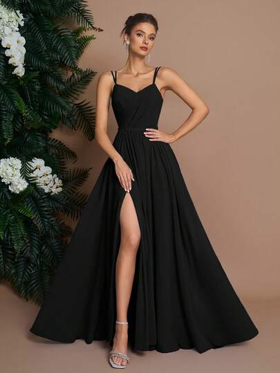 Đầm dạ hội dài không tay cổ chữ V của AOSHABABI với thắt lưng rời, thiết kế đan chéo tôn lên vóc dáng thanh lịch, phù hợp cho các dịp trang trọng, lễ hội âm nhạc, dạ tiệc, đám cưới, tiệc tùng, lễ tốt nghiệp, tiệc cocktail, hẹn hò, ngày lễ và làm đầm phù dâu.