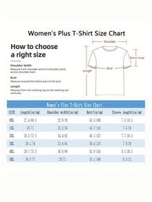 Fashionable Womens Graphic Print T-Shirt - Casual Short Sleeve Crew Neck Top - Lightweight & Breathable For Spring & Summer Wardrobe - Black - View 6
