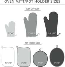 Potholders & Oven Mitts - Anthracite Grey - View 10