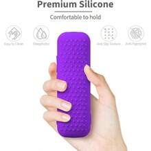 Silicone Case Cover For  Hisense Roku Streaming TV Stick Remote Shockproof Washable Remote Cover Pink Red Black Purple Purple - 紫色 - 查看 4