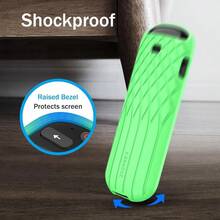 Fintie Protective Case For Roku Voice Remote Pro 2nd Edition CaseBot Lightweight Anti Slip Friendly Shockproof Silicone Remote Cover For Roku Ultra 2024 RCB1R Controller Green Glow - 綠光 - 查看 5