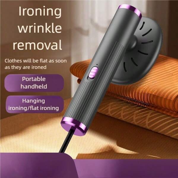 1pc Portable Handheld Ironing Machine Household Mini Steam Electric Iron Small Hanging Ironing Machine For Fabric Clothes Ironing,USB Power Supply