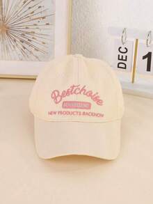 1pc Unisex Letter Thickened Best Choice 3D Embroidered Fashion Baseball Cap - A - View 13
