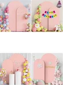 1 Set/Metal Arch Background Bracket Set With Cover Faux Flower Arch Decoration (Approx. 2m+1.8m) Gold Wedding Arch Bracket Balloon Arch Frame For Birthday Party Gender Reveal Ceremony Halloween Christmas Anniversary Arch Decoration Supplies.