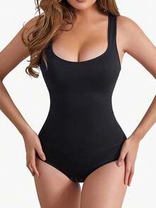 Women One-Piece Shapewear - Black - View 1
