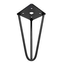 Kit 08 Pés Hairpin Legs 15cm Aramado de Aço Triplo Para Móveis e Estofados - Desk Design