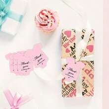 50pcs Pink Clothing Gift Tags With Strings, Suitable For Thanksgiving Gifts, Gender Reveal Party Favors, Wedding, Graduation, Birthday And Anniversary Decorations. Princess Themed Paper Tags Fit For Christmas, Halloween, Valentine S Day, Mother S Day, Graduation Decorations